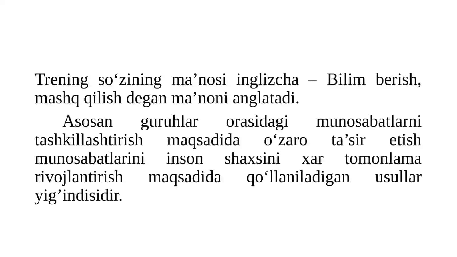 Sotsial-psixologik trening haqida umumiy tushuncha 3