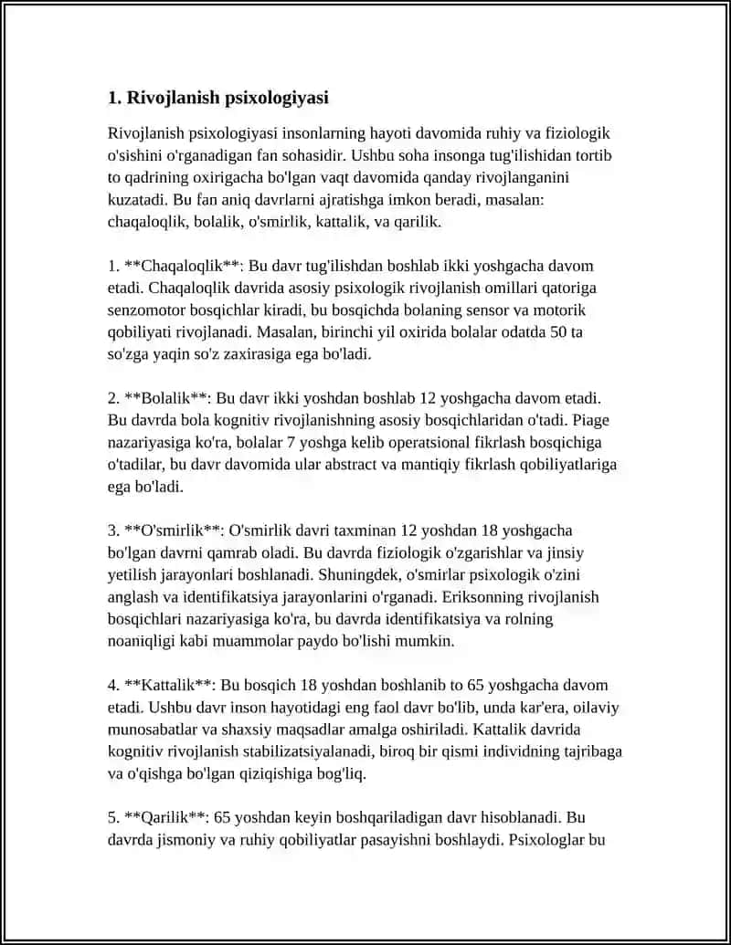 Rivojlanish psixologiyasi 3
