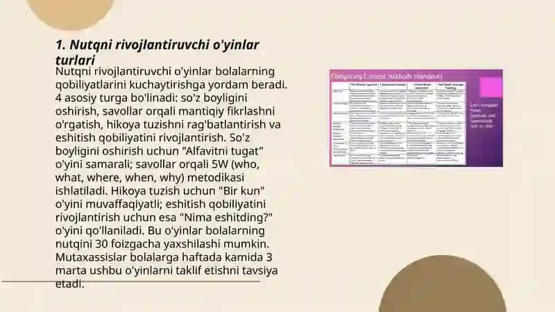 Nutqni rivojlantiruvchi va suda o'ynaladigan harakatli o'yinlarni o'rgatish 3