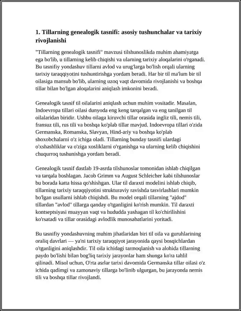 Tillarning Genealogik Tasnifi 3