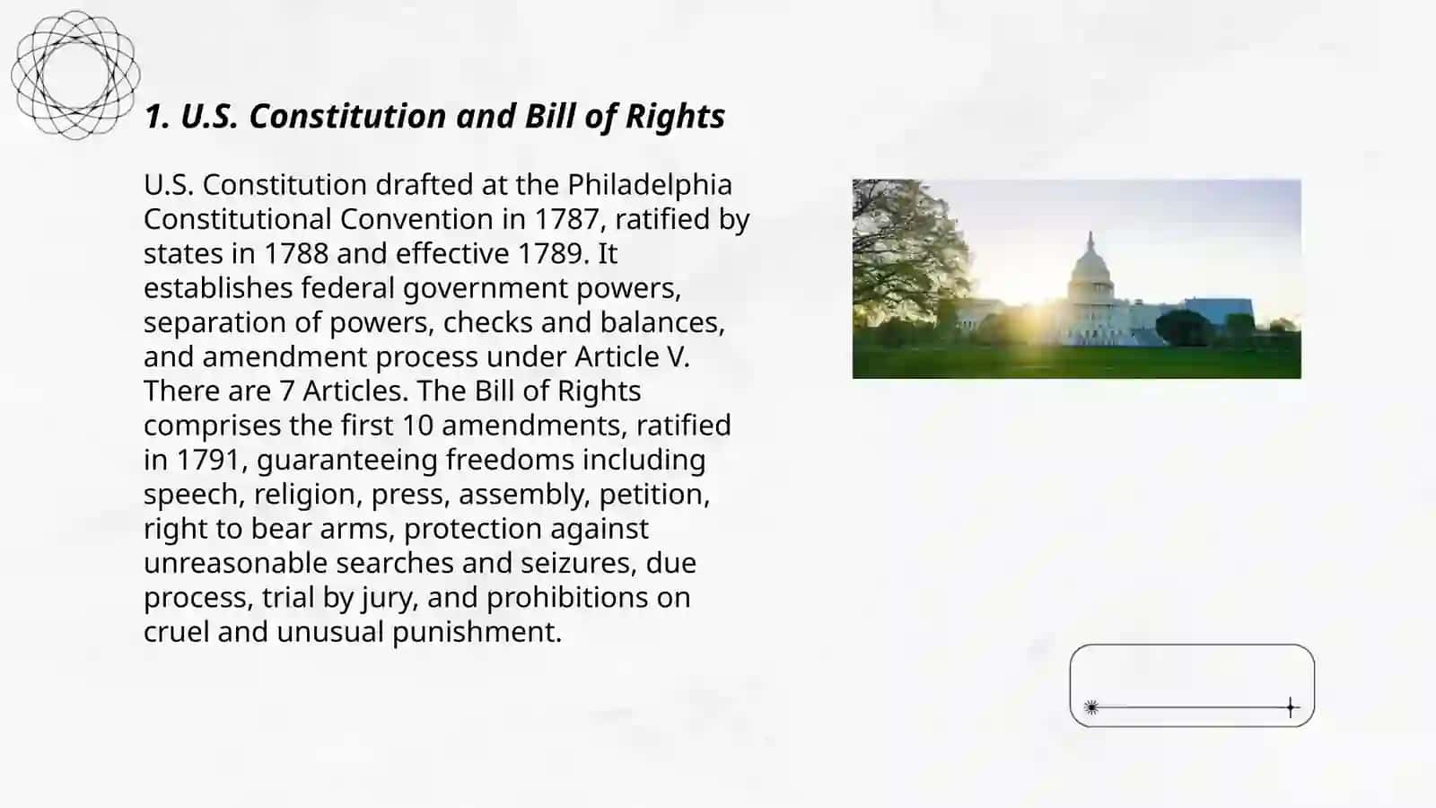 U.S. Constitution and Bill of Rights 3