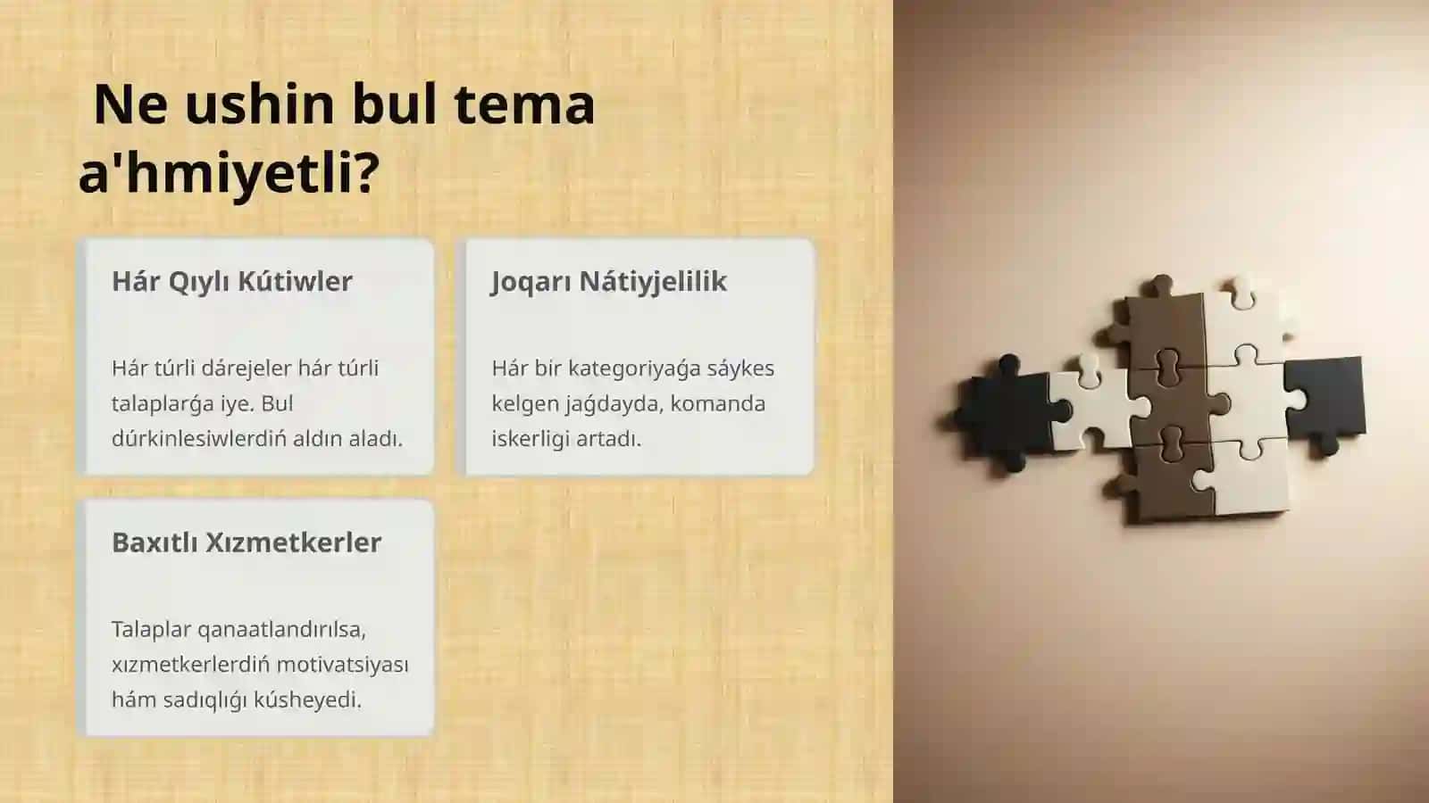 Menejerlik: ushkategoriyatalaplarinesapqaeliwzárúriyatı 3