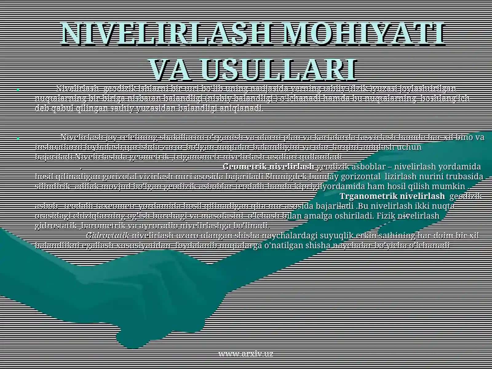Nivelirlash 3