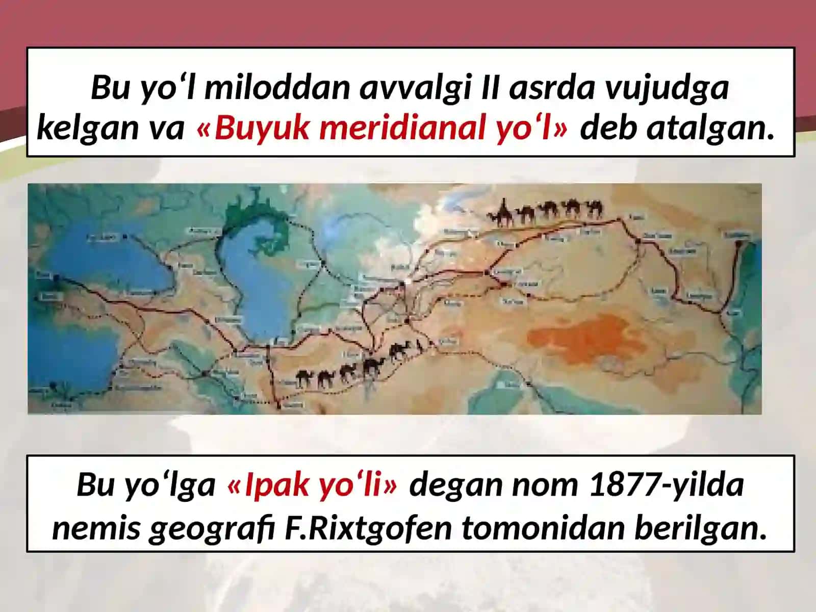 Buyuk Ipak yóli. 6- sinf 3