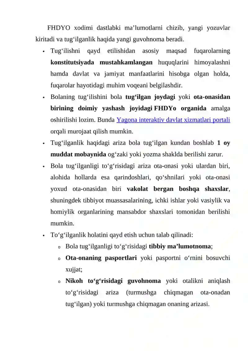 TUG‘ILISHNI QAYD ETISH 3