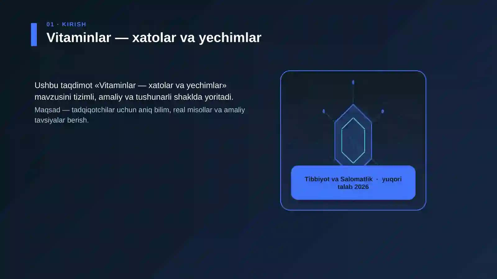 Vitaminlar — xatolar va yechimlar 3