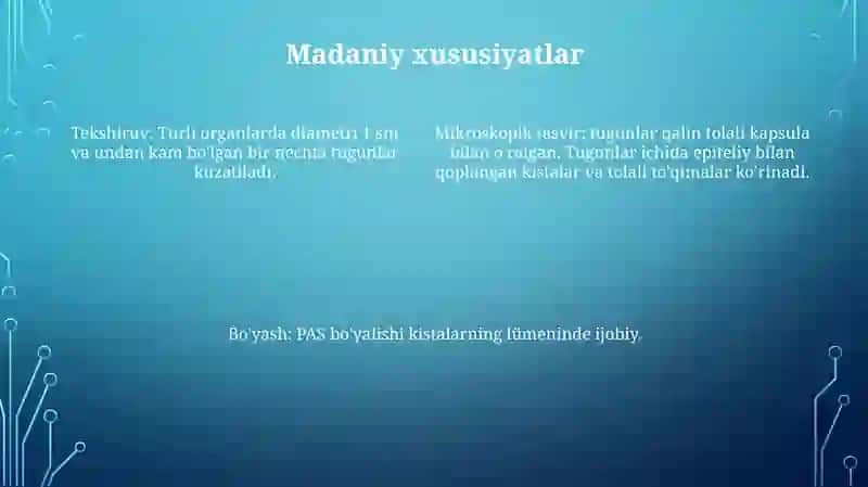 Satfilakoklarning Diagnostikasi (Veterinariya) 3