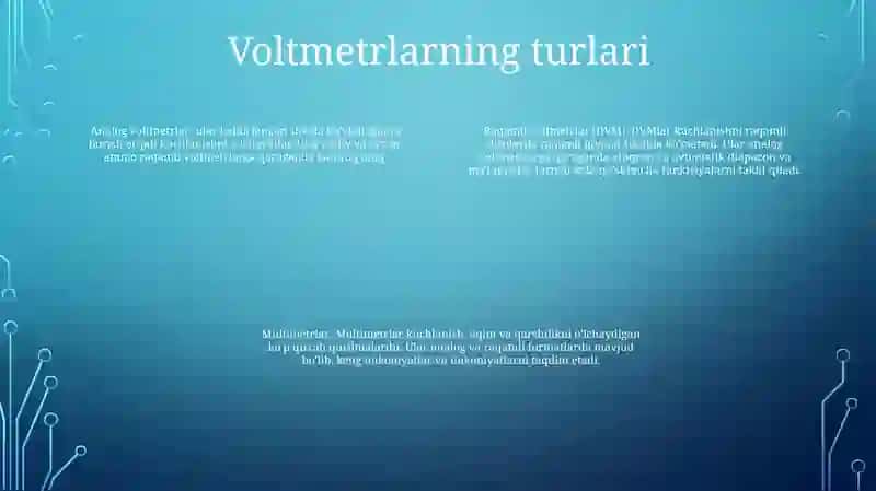Voltmetr Qurilmasining Davlat Standarti 3