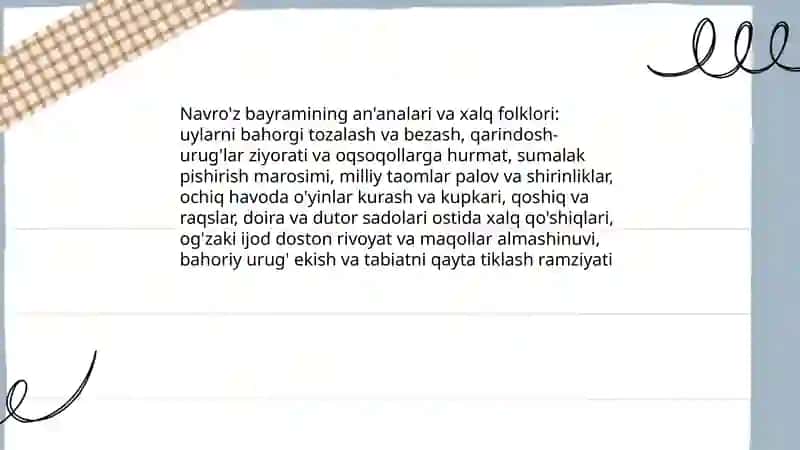 Mavsumiy va Oilaviy marosimlar folklori 3