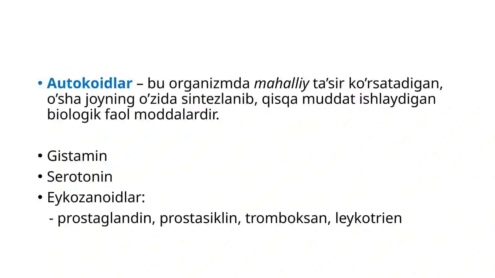 AUTOKOIDLAR VA ERGOTLAR 3