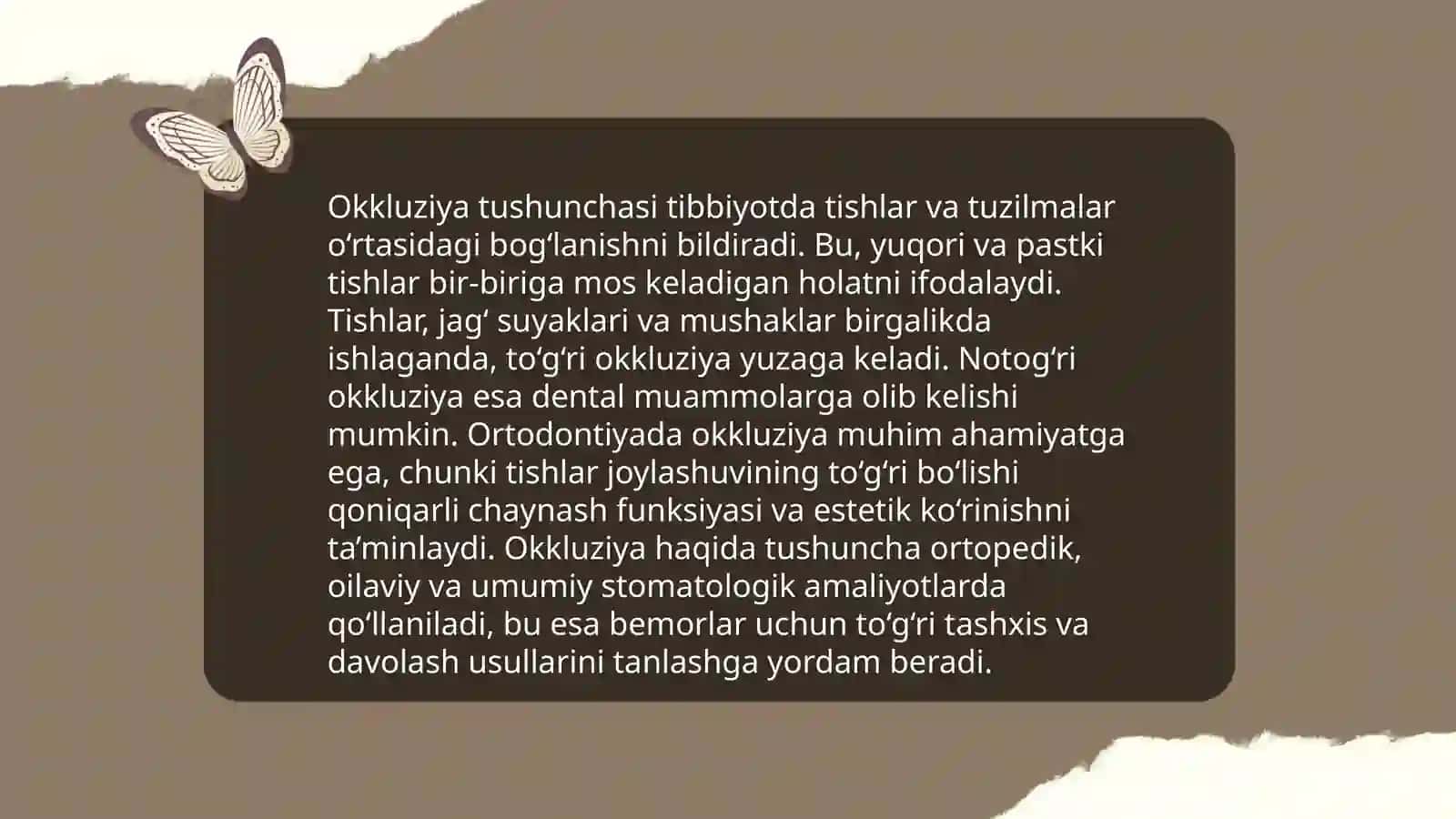 Okkluziya turlari 3