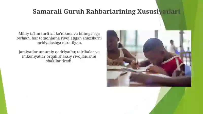 Samarali Guruh Rahbarlarining Xususiyatlari 3