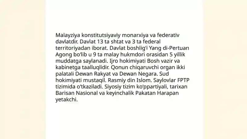 Malayziya davlati va talim tizimi 3