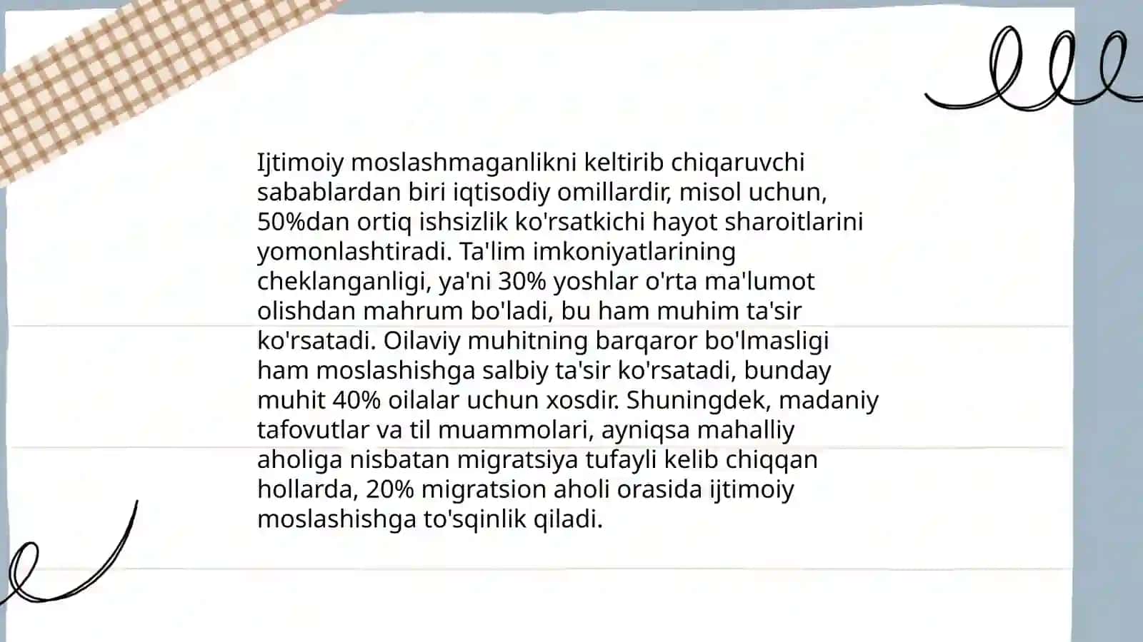 Ijtimoiy moslashmaganlik 3