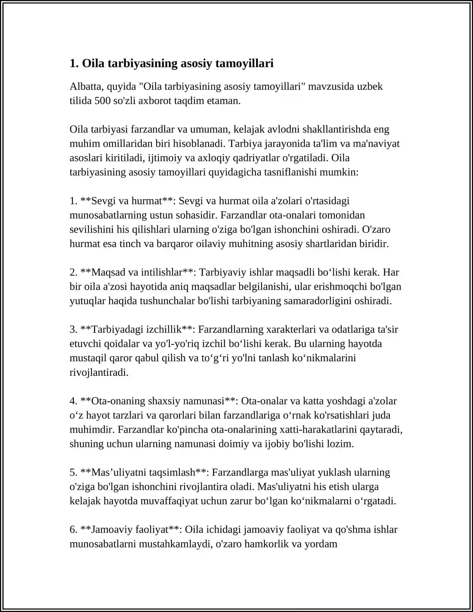 Oila tarbiyasi asosiy tamoyillari 3