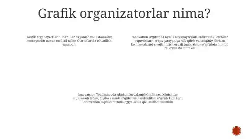 Innovatsion OʻQitishda Grafik Organayzerlar 3