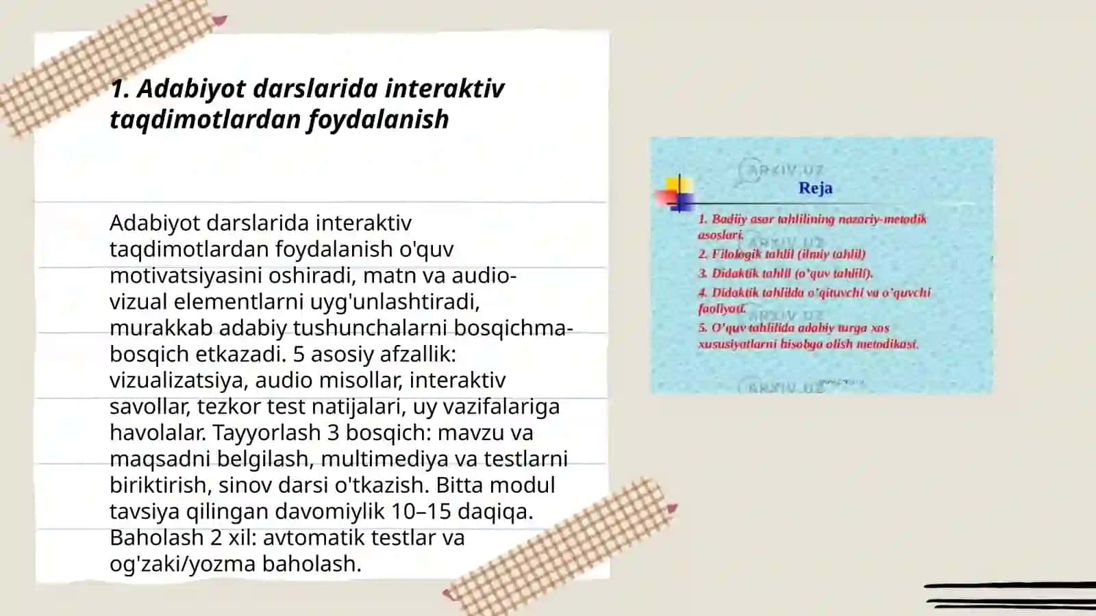 Adabiyot o'qitishda darslarni kompyuterlashtirish 3