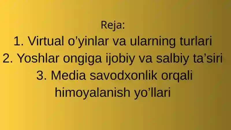 Virtual o’yinlarning yoshlar ongiga ta’siri 3