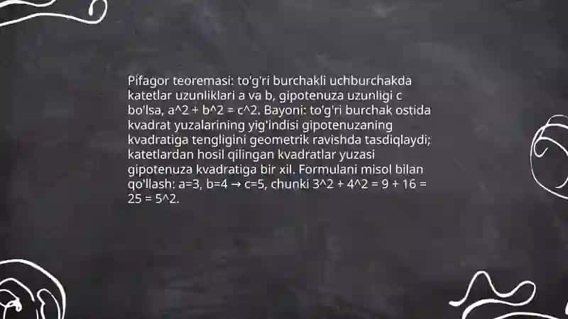 Pifagor teoremasi 3