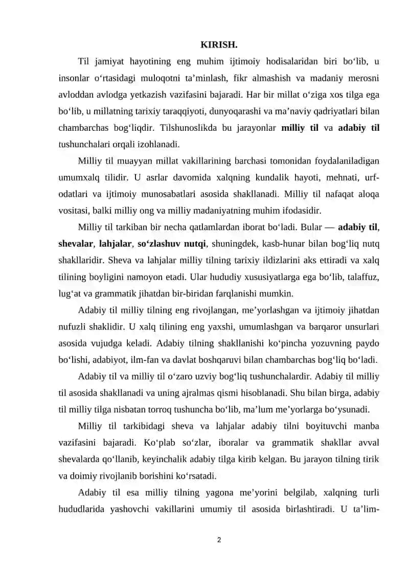 Adabiy til va milliy til munosabatlari 3