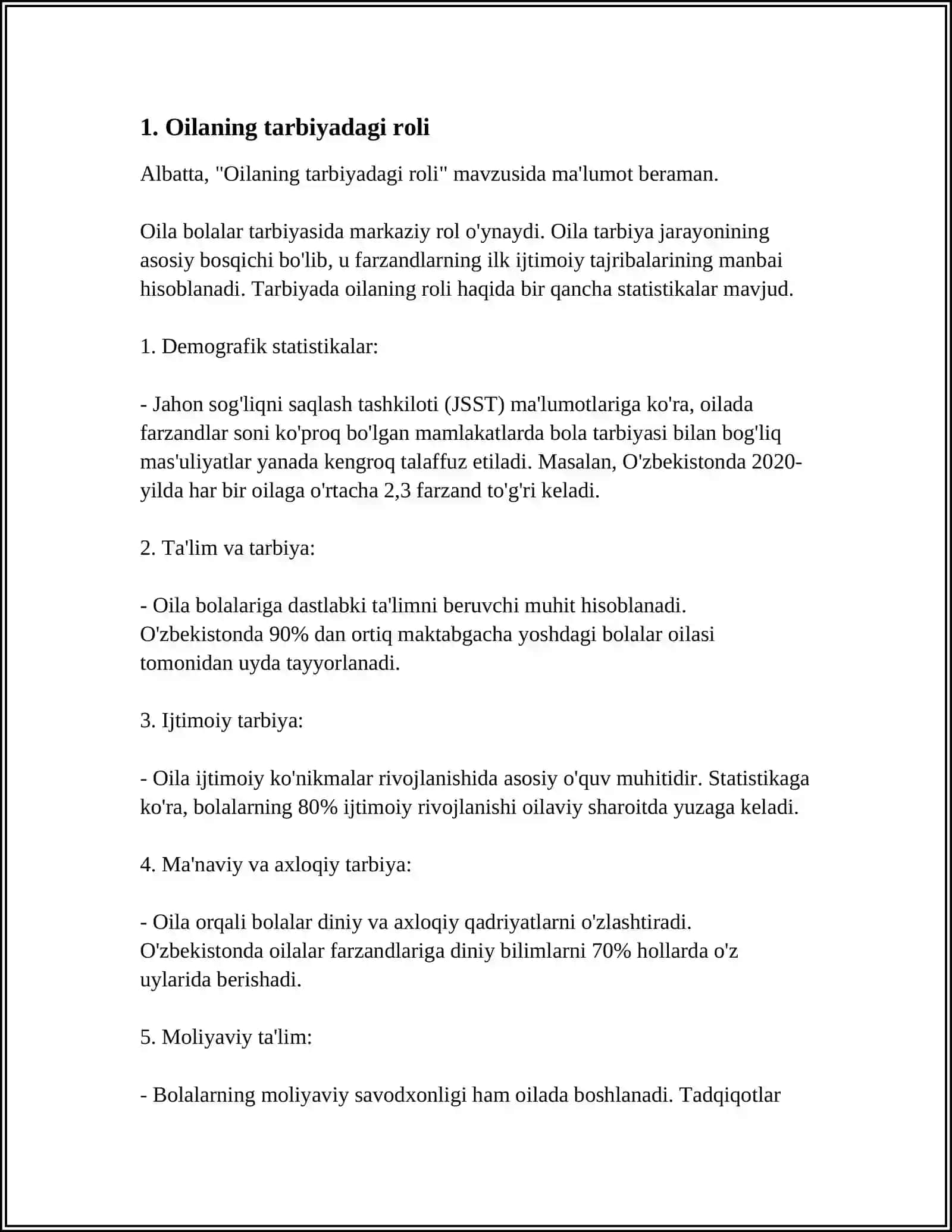 OILANING IJTIMOIY MAQOMI 3