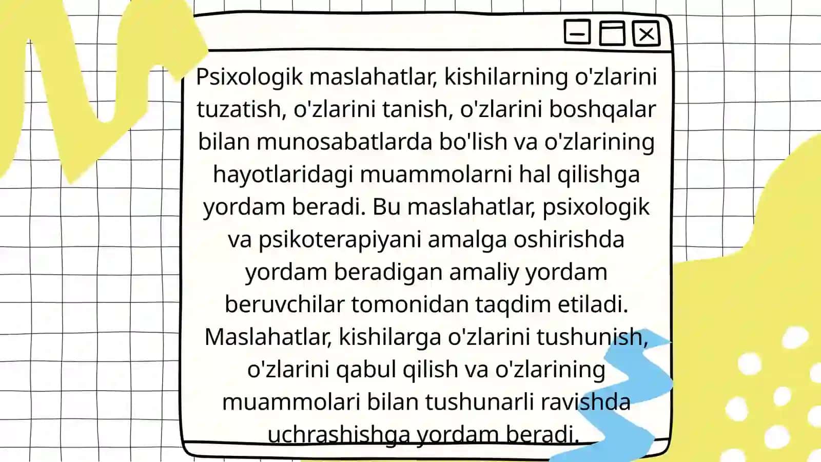 Psixologik maslahat tamoyillari 3