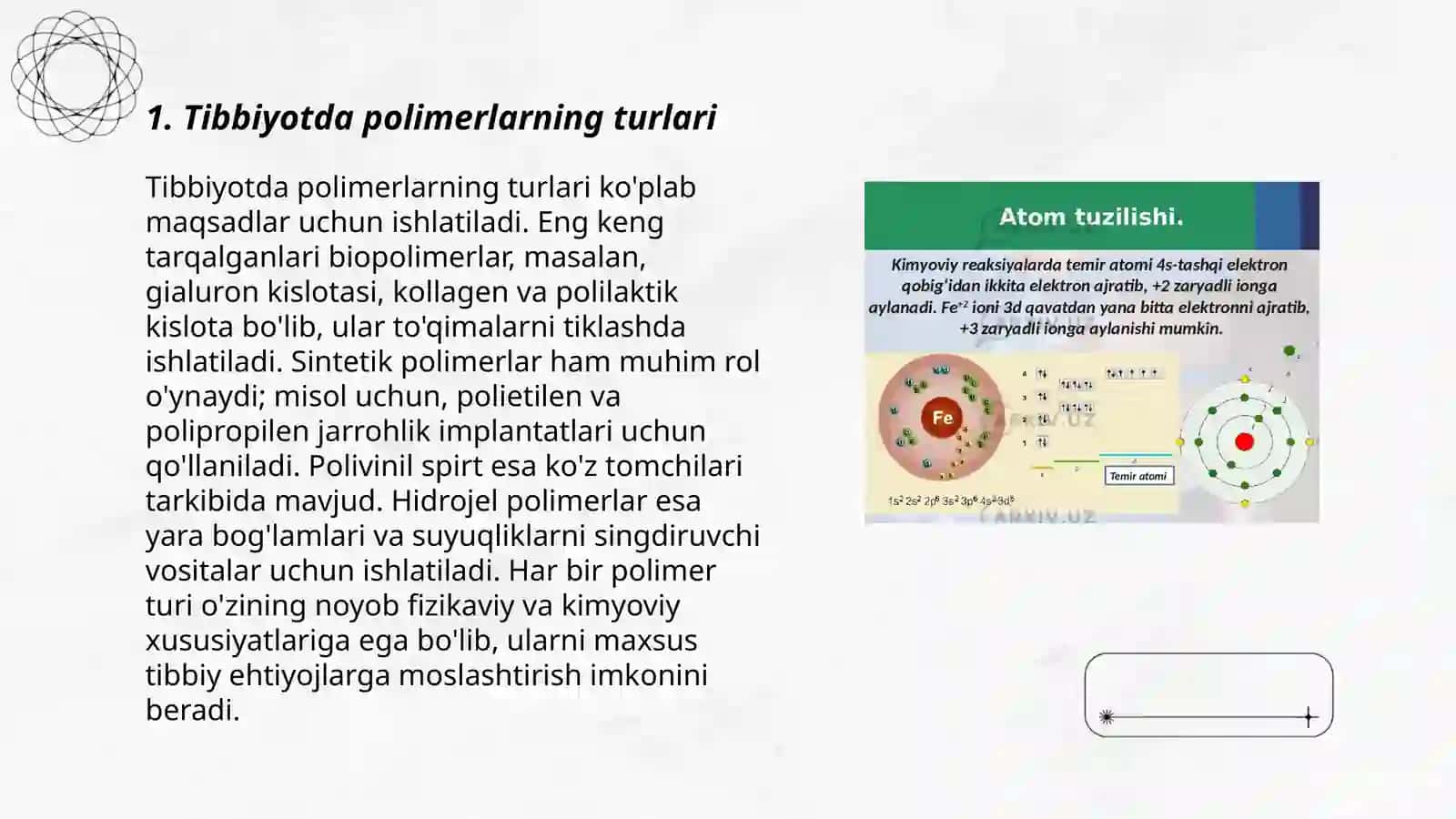 Tibbiyotda polimerlari va istiqbolari 3