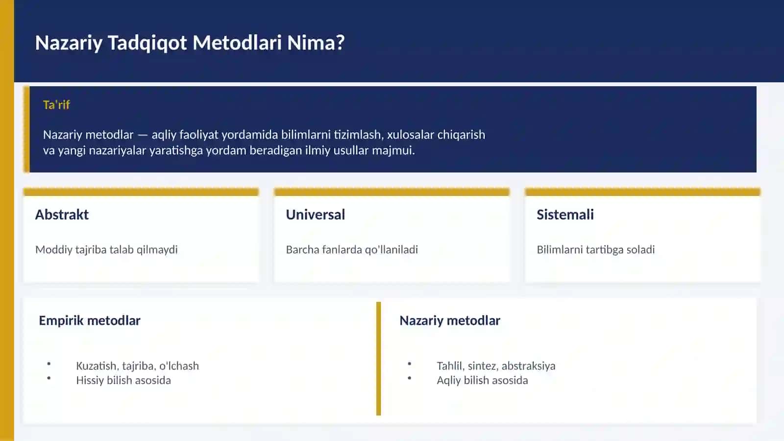 Ilmiy Tadqiqot Nazariy Metodlari 3
