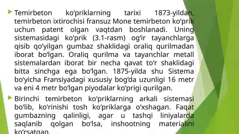 Temirbetonkо‘priklar haqida umumiy ma’lumotlar 3