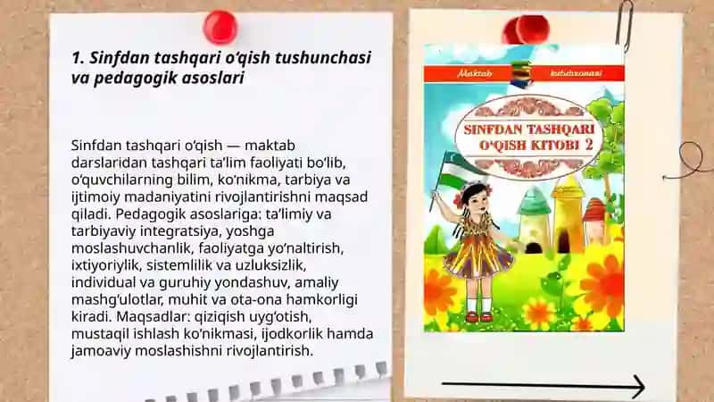 Sinfdan tashqari o‘qish metodikasi 3