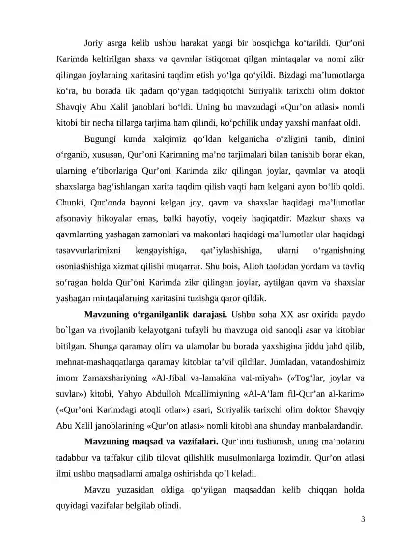 Qur’on Atlasi 3