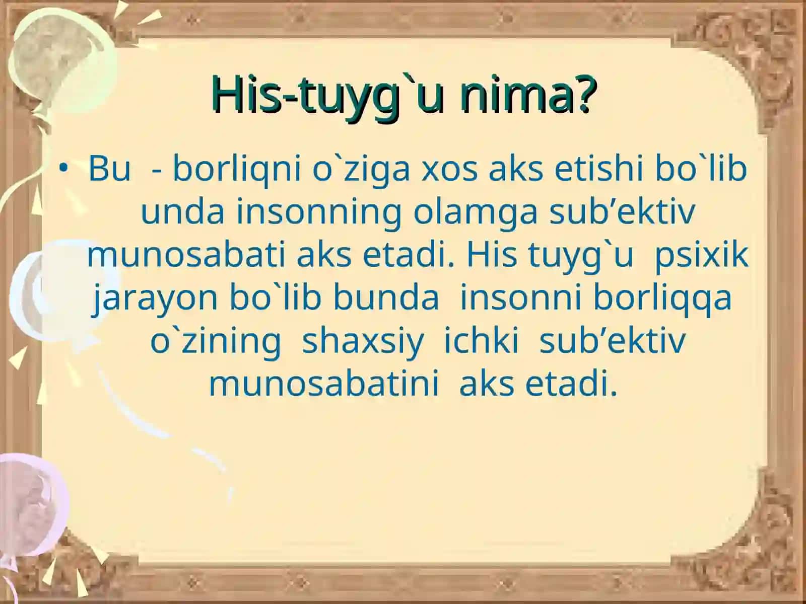 Emotsiya haqida tushuncha 3