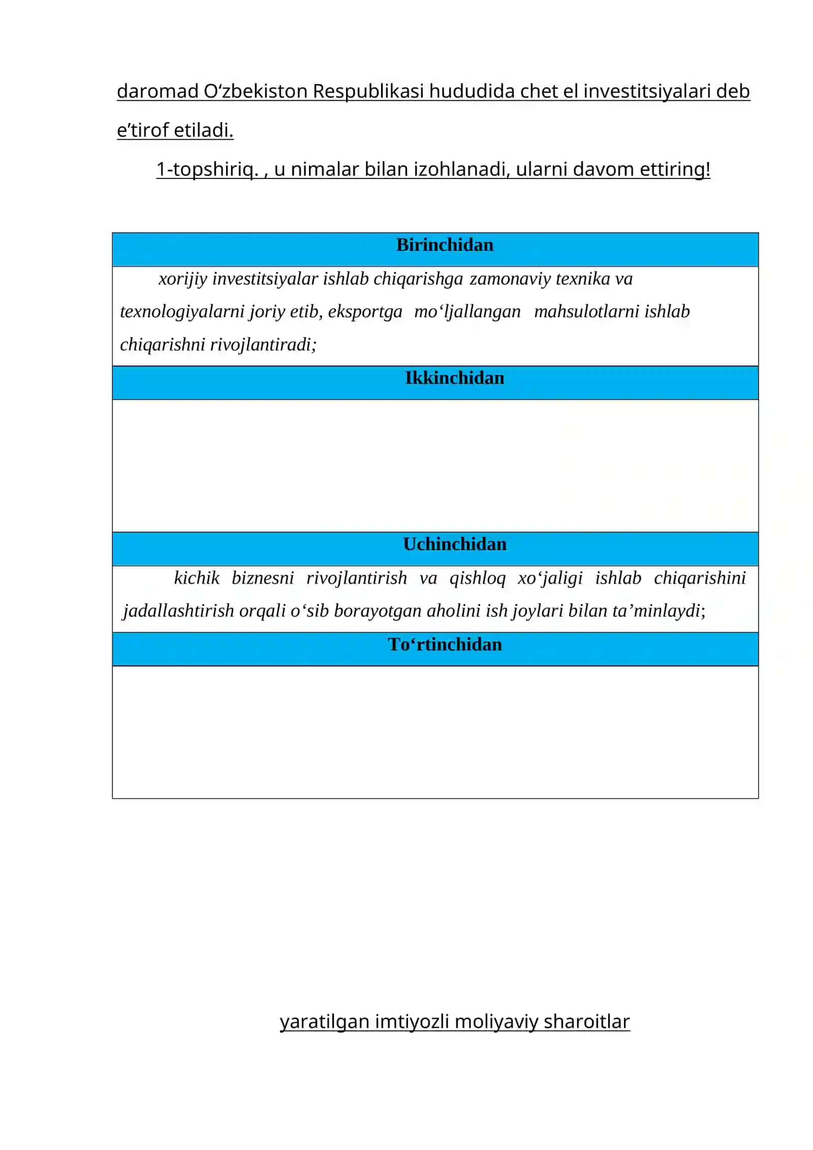 XORIJI INVESTITSIYALAR 3