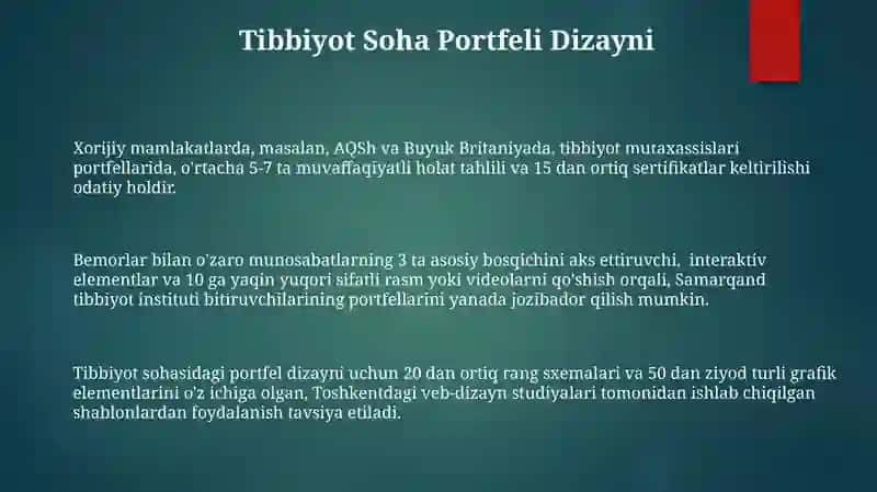 Men shifokorman portfoliosi 3
