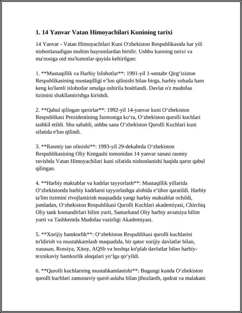 14 Yanvar Vatan Himoyachilari Kuni 3