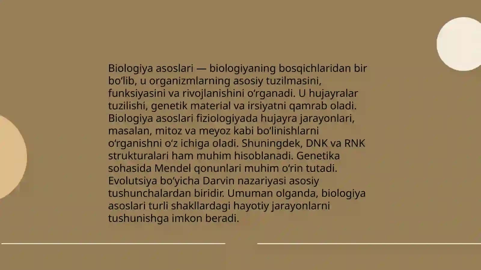 Biologiya asoslari Tanqidiy 3