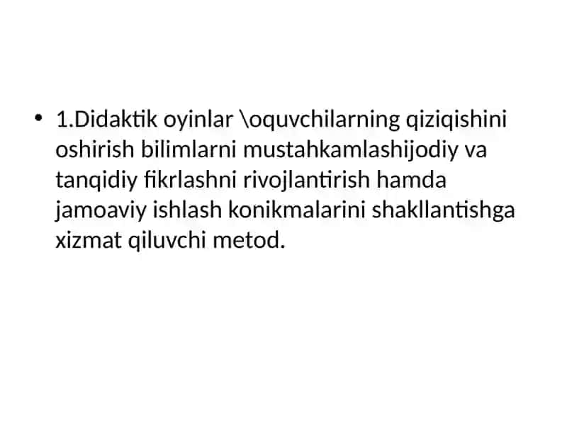 Asboblar va anjomlar talimiy didaktik oyinlari 3
