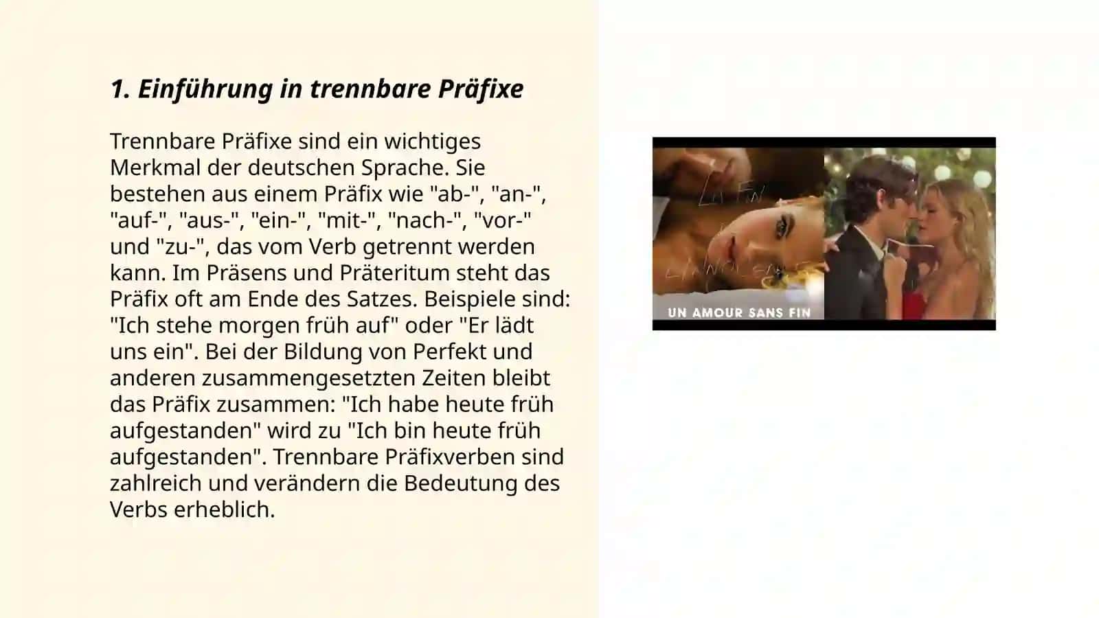 Trennbare und untrennbare Prafixe 3