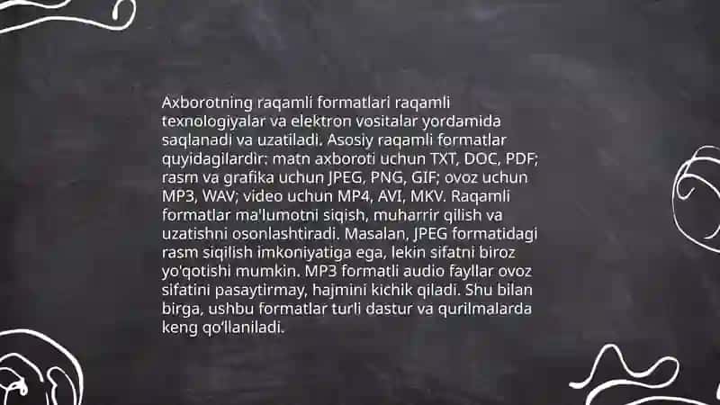 Axborotlarning kompyuterda tasvirlanishi 3