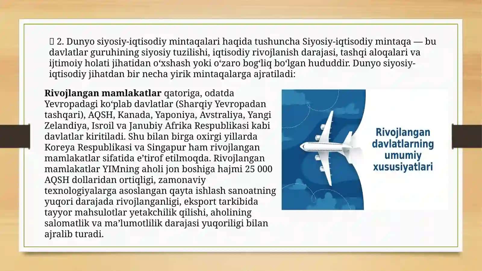 Jahon mamlakatlarining mintaqaviy tavsifi 3