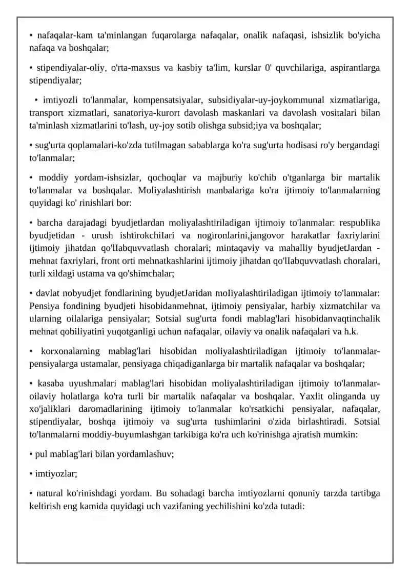 Sotsial-iqtisodiy jarayonlarni moliyaviy tartibga solish 3
