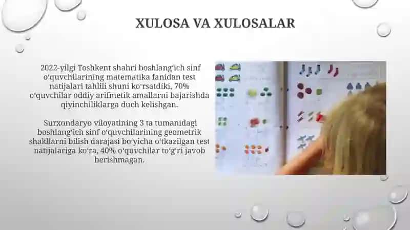 Boshlang‘ich sinflarda matematikadan DTS tahlili 3