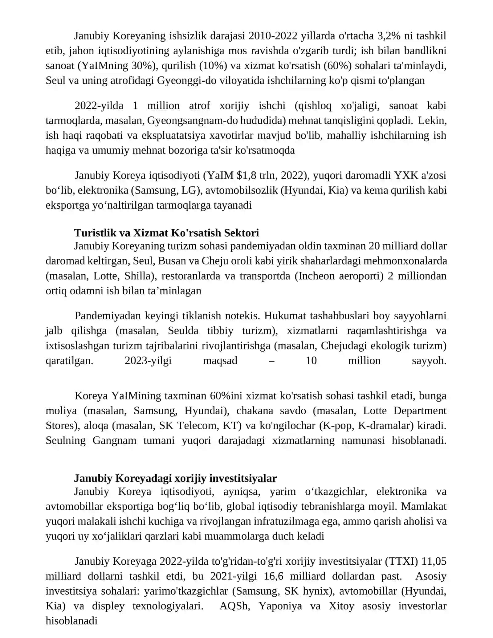 Koreya iqtisodiyoti 3
