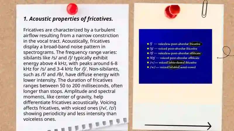 Fricatives and Affricatives 3