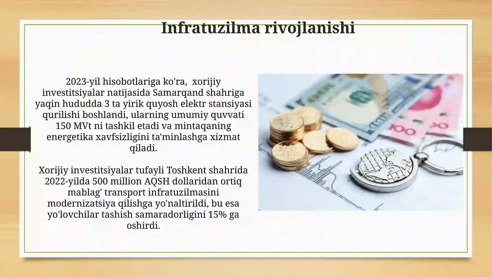 Infratuzilma rivojlanishi 3