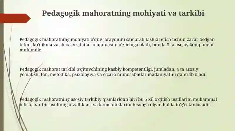 Pedagogik mahorat 3
