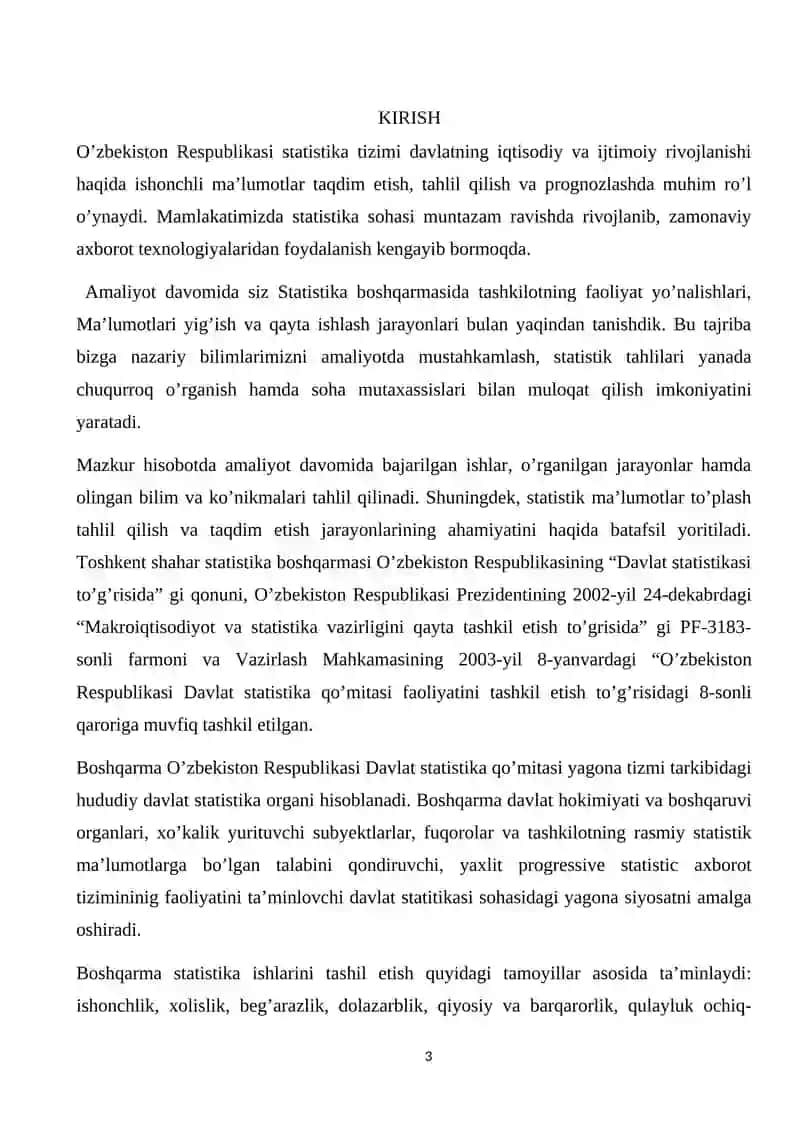 statitika fanidan o'quv amaliyoti 3