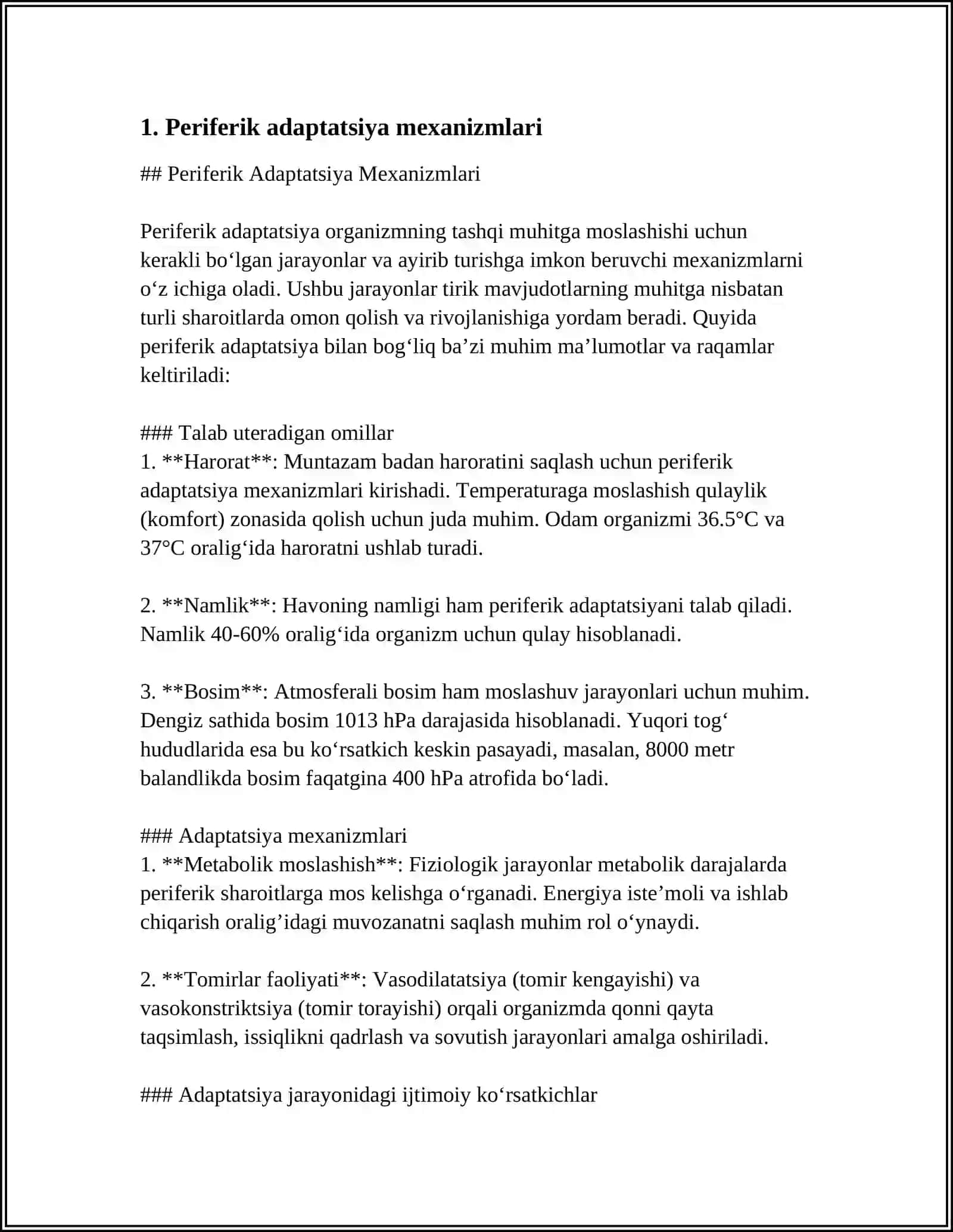 ADAPTATSIYANING PERIFERIK VA MARKAZIY MEXANIZMLARI 3