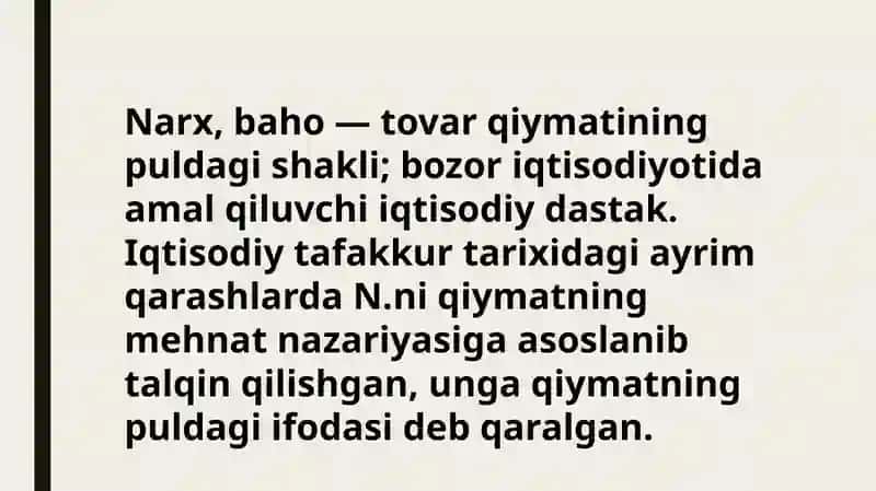 Narx va uning shakillanishi 3