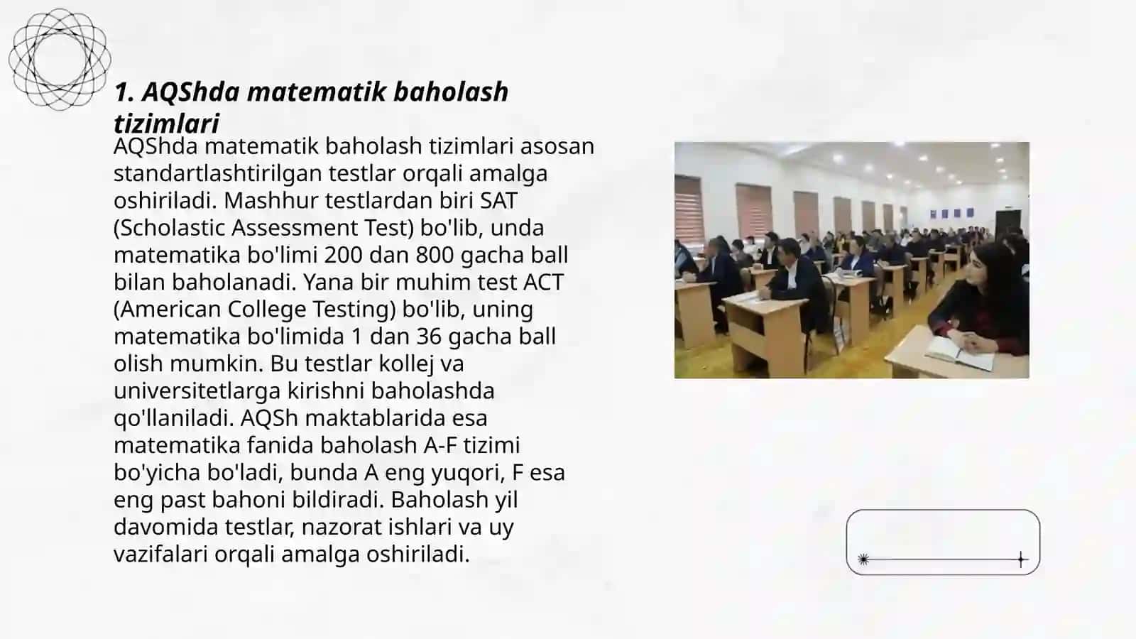 Matematikadan bilimlarni baholash tizimida xorij tajribasi 3